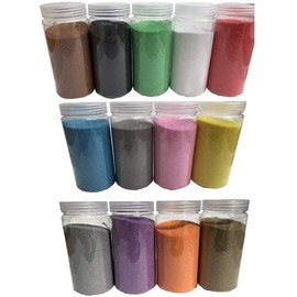 Rhinestone Paradise Decorative Sand 600 g Quartz Sand Decorative Sand Scattered Sand Scatter Sand Black White Green Blue Red Grey Yellow Gold Silver Table Decoration Sand (Caribbean/Natural White)