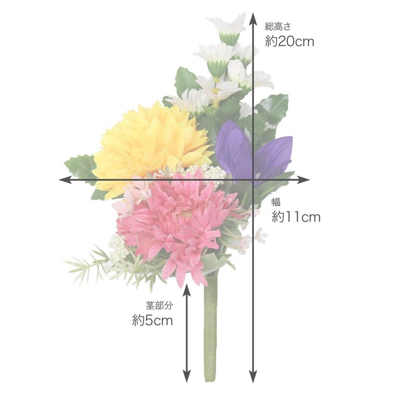 Namukuma-chan Workshop Buddha Flower (M) for Buddhist Altars (1 Bunch),