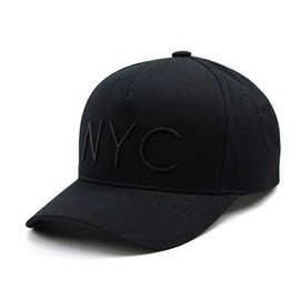 TEAMLIFE Simple NYC Logo Cap, Men's Ladies, Baseball Hat, Casual, UV Protection, Korean Baseball Cap, Unisex, Adjustable, Korean Style, Fashion, K-POP Style Baseball Cap, ol black