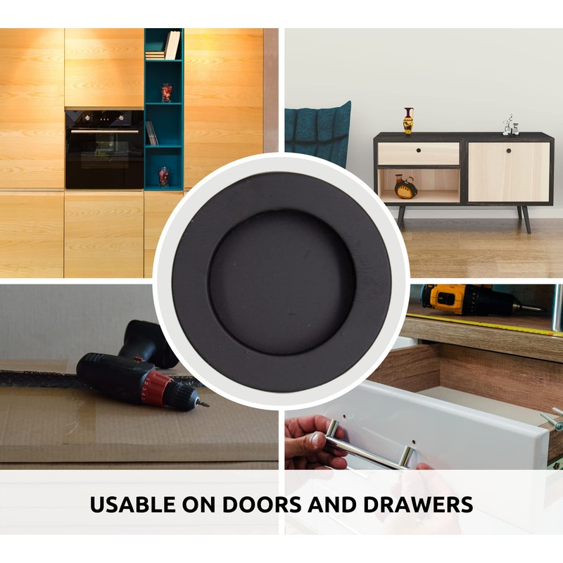 DOJA Barcelona | Integrated Round Black Handle | Diameter 40.5
