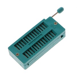BIlinli 16 20 24 28 40P Pin 2.54MM Green DIP Test Universal ZIF IC Socket Welding Type