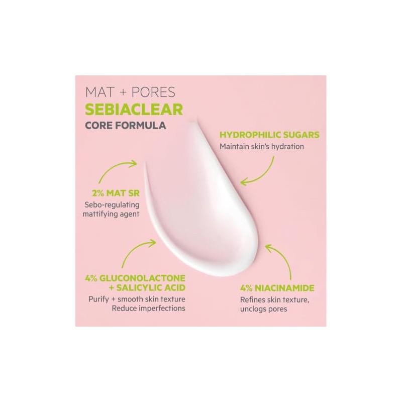 SVR Sebiaclear Mat+Pores Crema Seborreguladora Mate Sebiaclear 40 ml