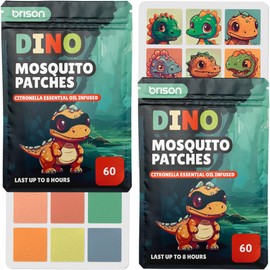 Brison Mosquito Patches - Natural Anti-Mosquito Stickers Citronella Essential Oil Infused for Kids & Adults - 120pcs Mix Color and Dyno