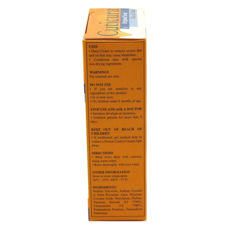 Cuticura Deep Cleansing Bar Soap Original 3 Ounce (Pack of