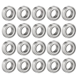 sourcing map 688ZZ Ball Bearing 8mm x 16mm x 5mm Double Shielded 688-2Z 2080088 Deep Groove Bearings, Carbon Steel (Pack of 20)