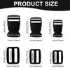 GOWTX 12Pcs Side Release Buckle Set, Plastic Snap Buckle, Rucksack
