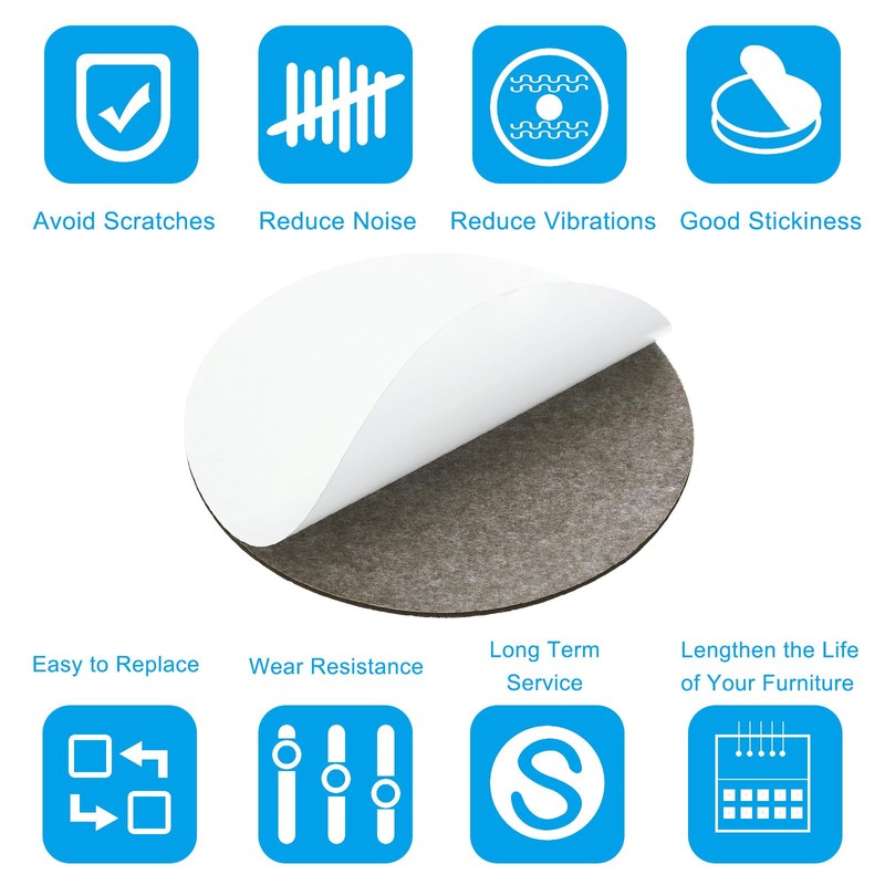 PATIKIL 10 Inch Diameter Lamp Base Felt, 10Pack 2mm Thickness