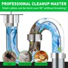 BACOENG 33Ft Drain Auger, Heavy Duty Plumbing Snake with Drill