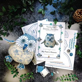 My Fabric Heaven Two Discounted Sewing PATTERNS. Twinkle Starry-Eyed Owl & Sarah Mini Rag-Doll. Handmade Stuffed Animal Soft Toys & Easy Photo Tutorial Instructions. Free Post