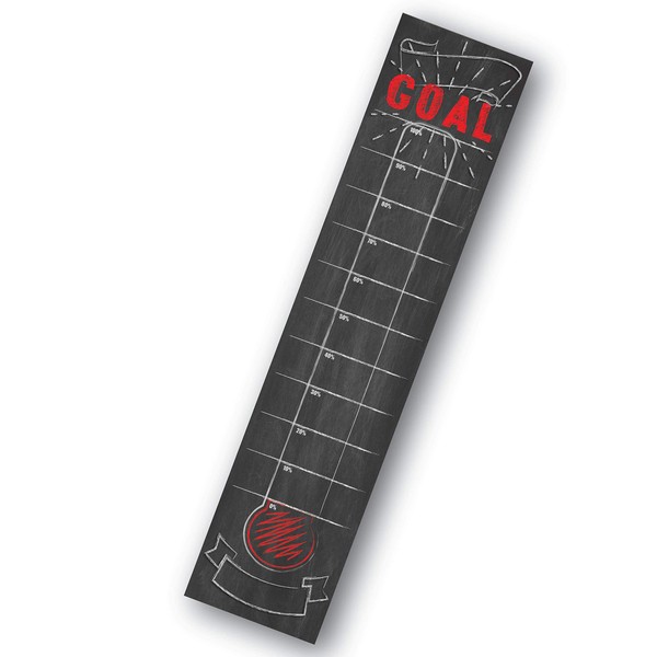 Dry Erase Goal Setting Fundraising Thermometer Chart Goal Chart Temperature