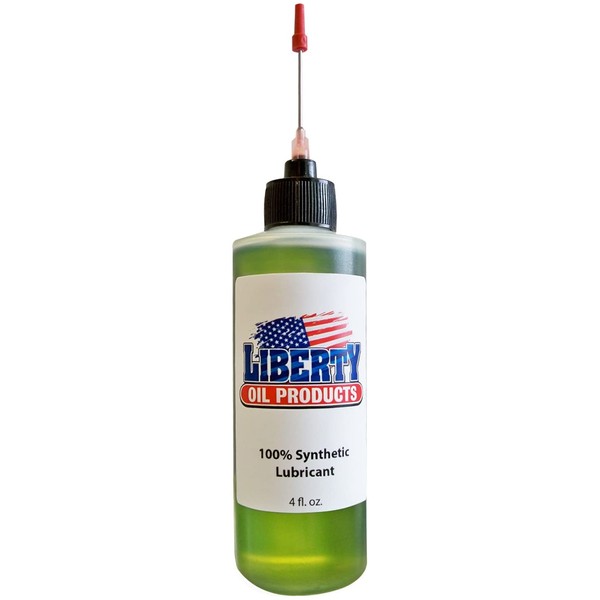 Liberty Oil, 4oz Bottle of The Best 100% Synthetic Oil for Lubricating R/C Radio Controlled Cars and All Types of Vehicles. Does Not Evaporate and Cause Build up on Gears and Moving Parts!!!