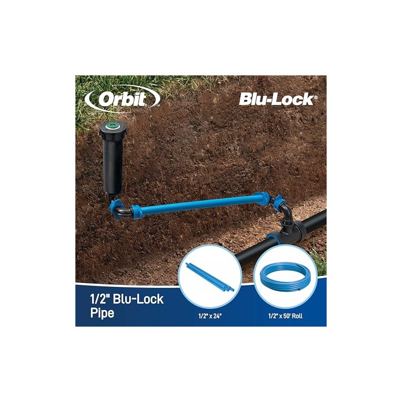 Orbit 31572H - 1/2" x 24" Blu-Lock Pipe