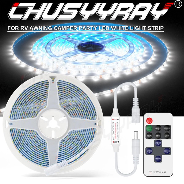 CHUSYYRAY Premium RV Awning LED Light Strip Boat Camper Deck