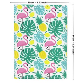 Cute Girls Flamingo Passport Covers PU Leather FLamingo Passport Cover Travel Women Passport Book Holder For Girls Teens (Flamingo 1014A)