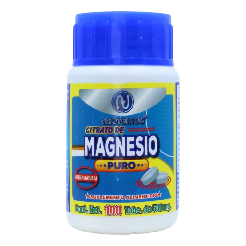 Citrato De Magnesio 100tabs Y Citrato De Potasio 100tabs Sabor
