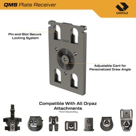 Orpaz QMS Rapid Holster Attachment & Gear Swapping | Secure Dual-Locking System | Modular Tactical Mount Compatible with All Orpaz Platforms (Attachment Plate Receiver)