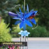 Exhart WindyWings Bluebird Whirligig Wind Chime, Metal and Plastic, Wings