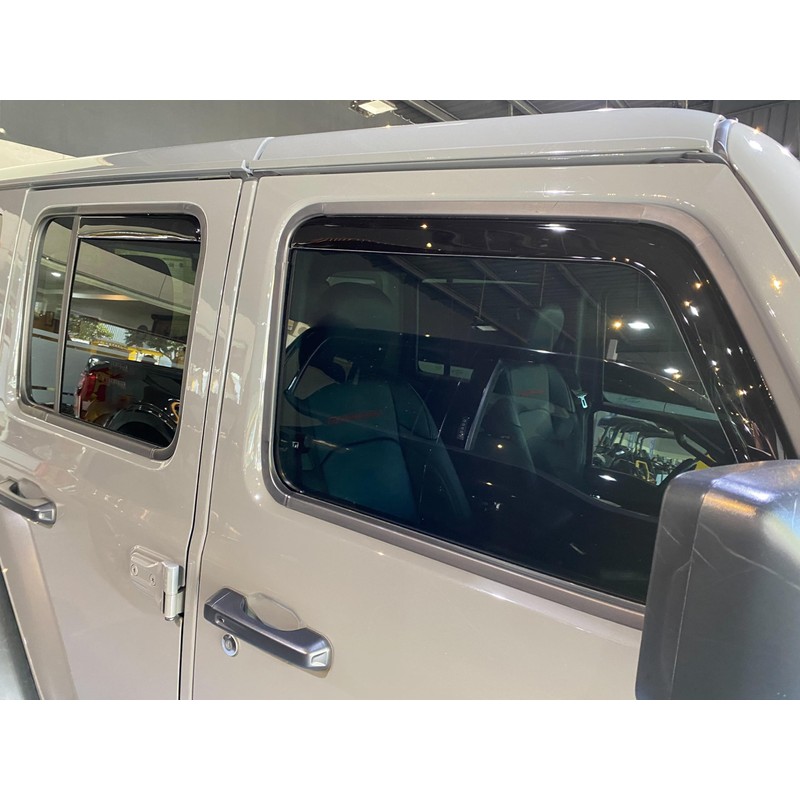 2018-2025 in-Channel Rain Guards for Jeep Wrangler JL Side Window