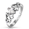 Scratching's COOLBODYART® Ring Silver Stainless Steel 8 mm Wide Tribal
