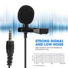 ASHATA -Plug Lavalier Microphone Clip On Omnidirectional 3.5mm Jack Condenser