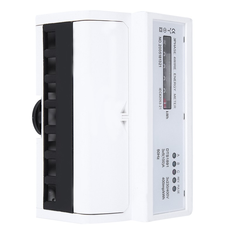 3 Phase 4‑Wire Meter DTS1891 High Accuracy 7P Counter Rail