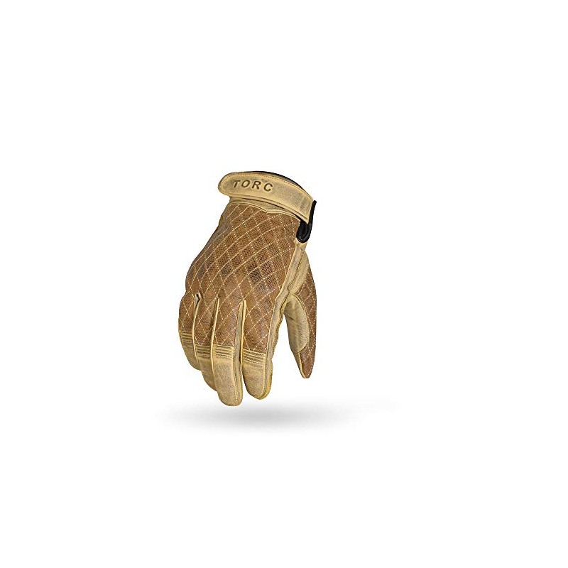 TORC Motorcycle Gloves, (Cream Del Rey, Medium)