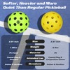 Amoswiz Silent Pickleball Balls, 6 Pack of Quiet Foam Ball