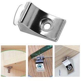 AWEN 20 pcs Adjustable Glass Shelf Glass Clip Shelf Suction Cup Fixing Bracket Bracket