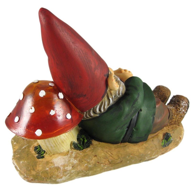 Sleeping Garden Gnome Solar Powered Accent Light