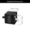 HUIQIAODS 12 V Flasher Relay 3 Pin Adjustable Indicator Relay