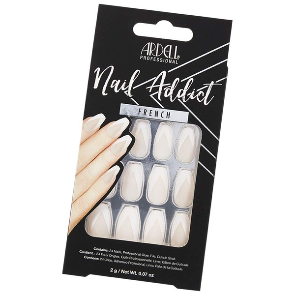 Ardell Nail Addict Artificial Nail Set, Modern French
