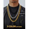 U7 Mens Gold Plated Chain|Rapper Hip Hop Statement 12MM Thick