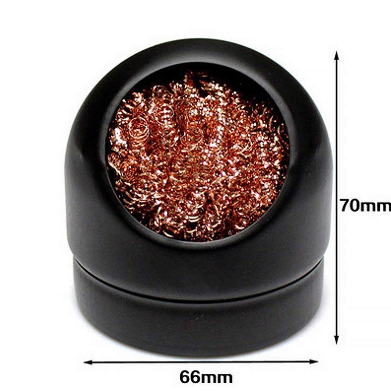 ExcInter Black Iron Tip Cleaner + 6pcs Cleaning Ball Soldering
