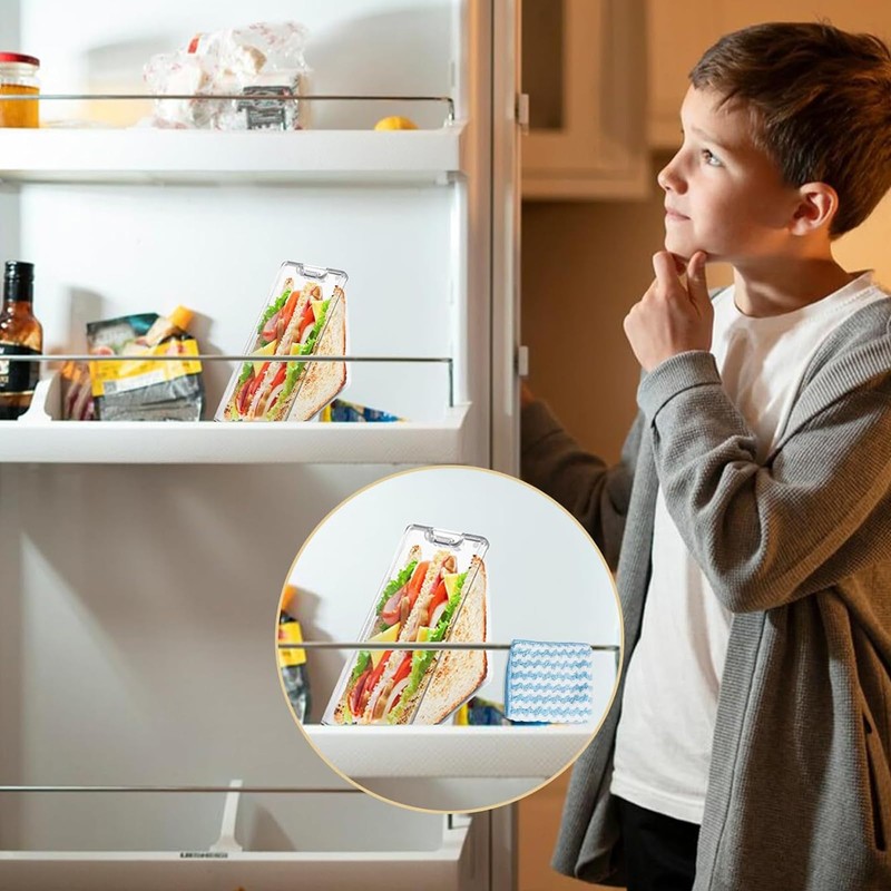 Triangle Sandwich Container Reusable,Triangle Sandwich Container,Portable Breakfast Sandwich Boxes,Washable Sandwich