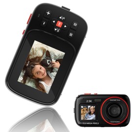 Digital Camera FHD 1080P Front and Rear Dual Cameras, Support Selfie,2.8" Point and Shoot Digital Camera for Pictures with 32GB Card 16X Zoom Compact Small Vintage Camera (Black)