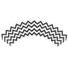Wrapables Standard Size Chevron Cupcake Wrappers (Set of 20), Black