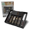 WUSHIZHUHUN Utensil Organizer Silverware Tray for Drawer - Bamboo Knife