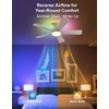 Homlit 42 inch RGB Ceiling Fan with Light, Voice &