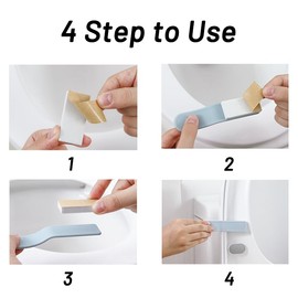 4 Pack Toilet Seat Lifter - Toilet Seat Lift Handle Tools - Avoid Touching Seat Cover Lifter Bathroom Accessories for Home, Office, and Hotel (4 Pack)