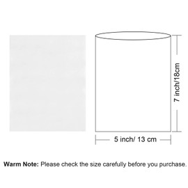 Shrink Wrap Bags,200 Pcs 5x7 Inches Clear PVC Heat Shrink Wrap for Packagaing Soap,Bath Bombs,Candles, Jars and Homemade DIY Projects