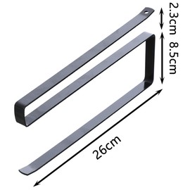 Tucireat Holder Household Roll Holder Kitchen Roll Holder No Drilling 2 Pieces Kitchen Roll Holder No Drilling Roll Holder Kitchen Roll Metal Hanging Paper Towel Holder Kitchen Roll Holder No Drilling