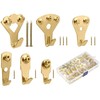 Hyber&Cara 150 Pcs Heavy Duty Picture Hooks Painting Hangers Photo