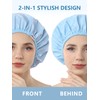 Years calm Shower Caps For Women Reusable Waterproof，Pattern And Solid