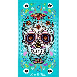 Miracle Home. Microfiber Punpkin Towel, 100% Polyester, 75 x 145 cm, Turquoise, 11807