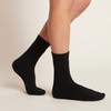 Boody Women's Crew Boot Socks, Black / 3-9