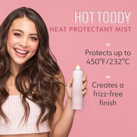 Drybar Hot Toddy Heat Protectant Mist Blanc Scent - Travel Size | Lightweight Heat Protectant for Hair protects from Heat & Styling with Curling, Straightening and Styling Irons