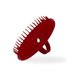 Hair & Scalp Shampoo Massage Brushes -Stimulating & Exfoliating Scalp Massager (Red, Single)
