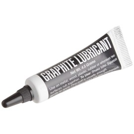 Lucky Line Graphite Dry Lock Lubricant Powder, 4.5 Grams (9501), Black and White