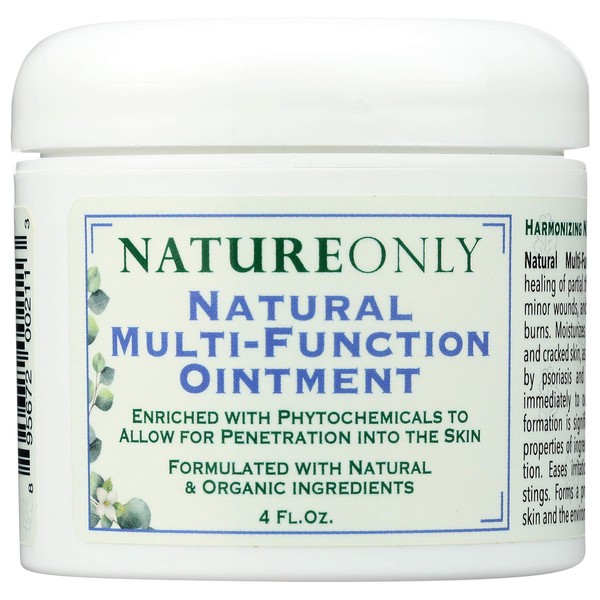 Nature Only Natural Multi-Function Ointment, 4 oz, Enriched with phytochemicals to Allow for Penetration into Skin, Formulated with Natural & Organic Ingredients (4.0)