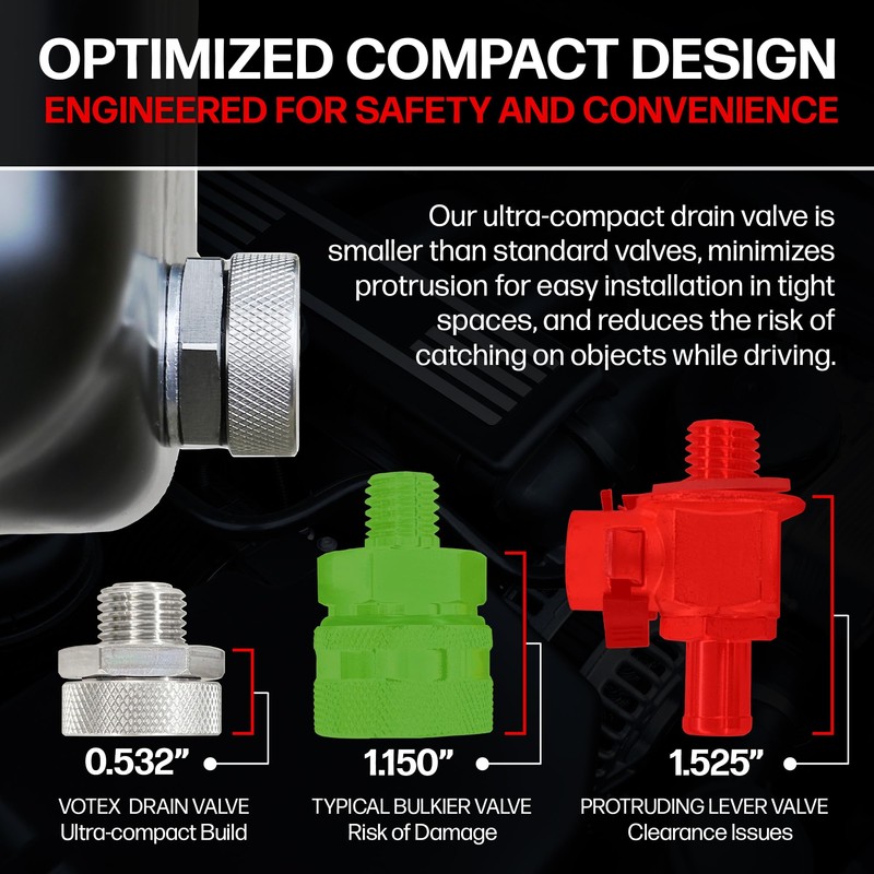 Votex - Oil Drain Valve fits DuroMax XP13000X Generator -